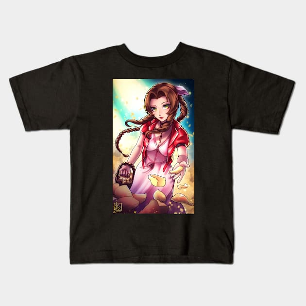 Aerith Kids T-Shirt by alinalal